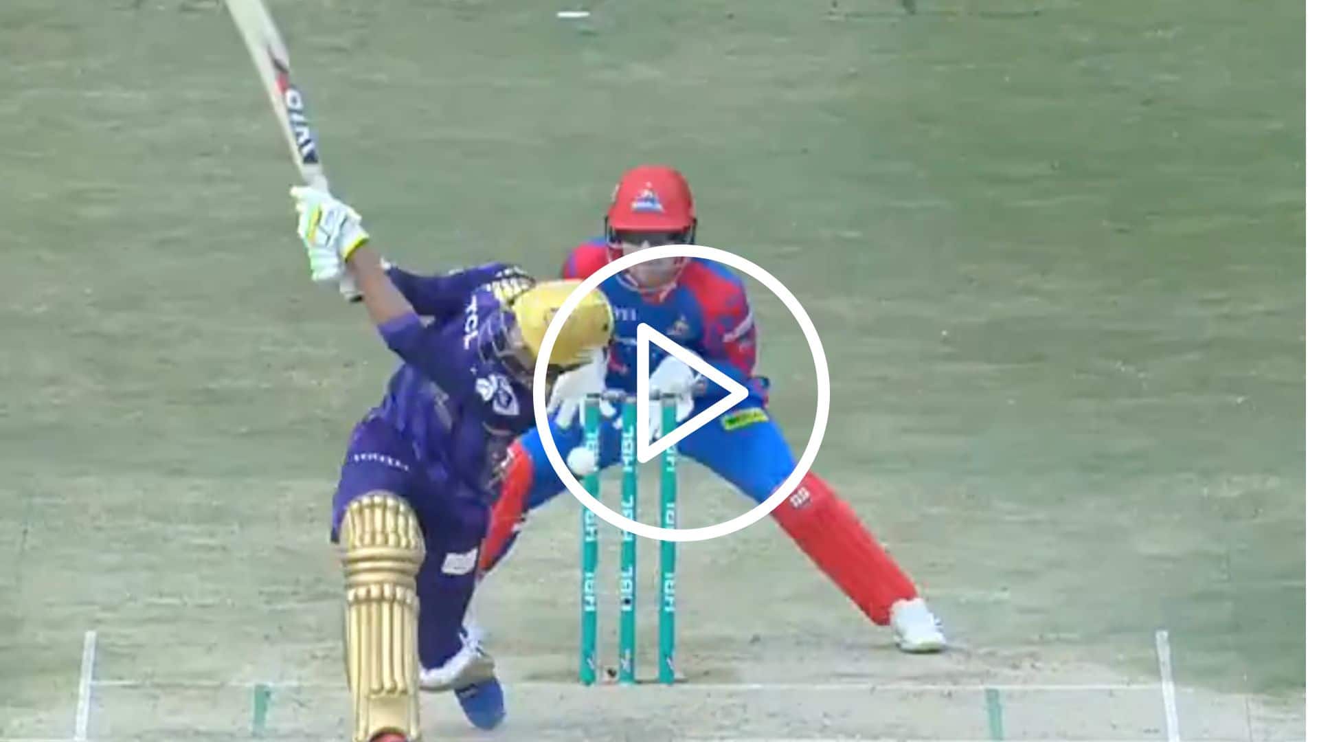 [Watch] Mohammad Amir's Leg-Stump Gets Destroyed After A Wild Slog In PSL 2024